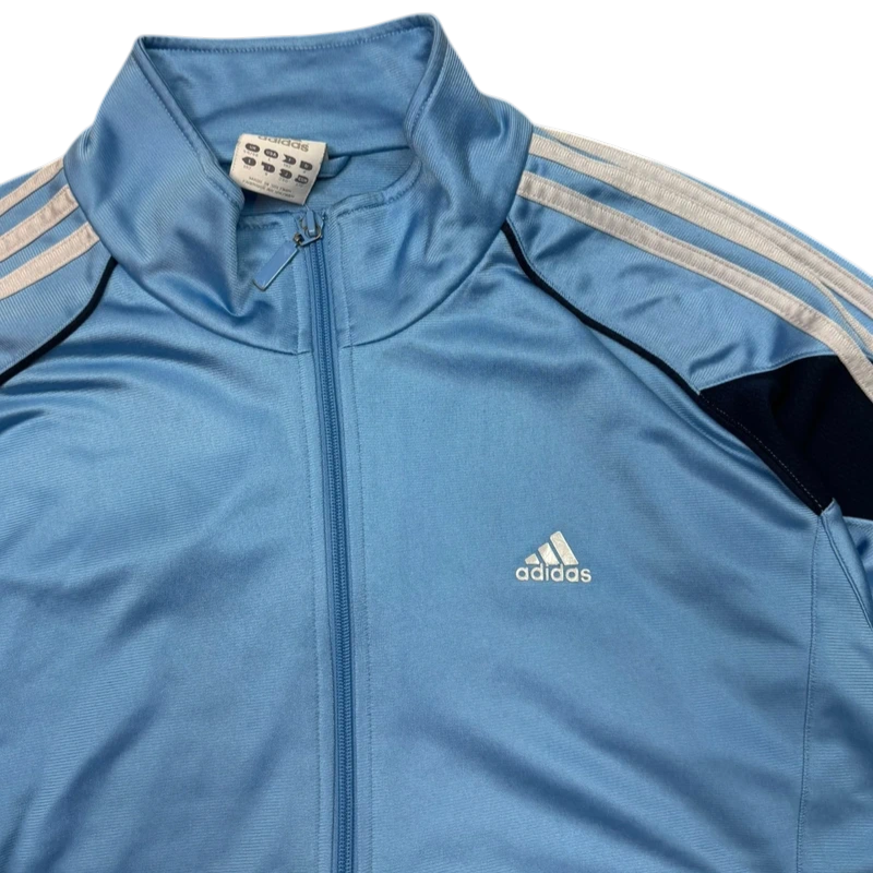 Veste de survêtement bleu clair Adidas