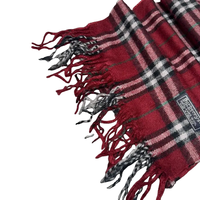 Burberry Red Nova Check Scarf