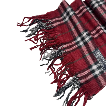 Burberry Red Nova Check Scarf