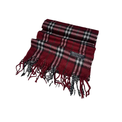 Burberry Red Nova Check Scarf