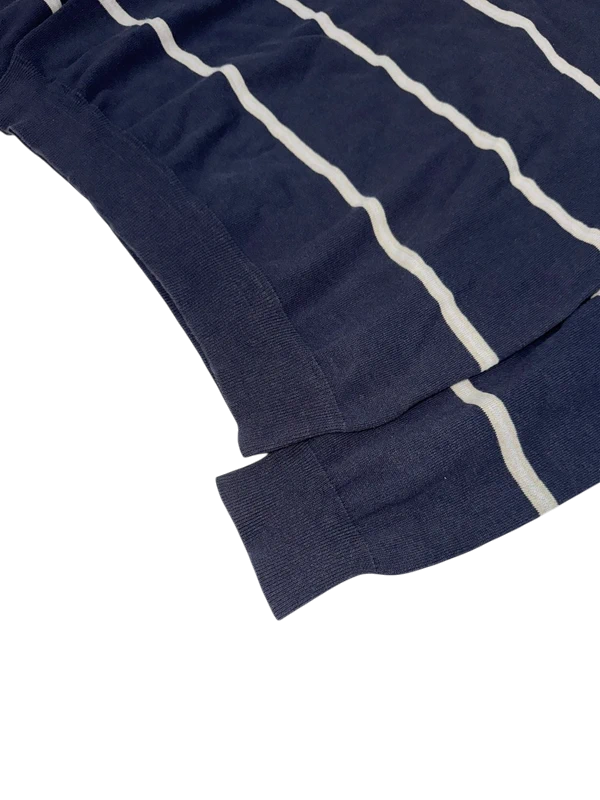 La Martina Navy Striped Knit Sweater