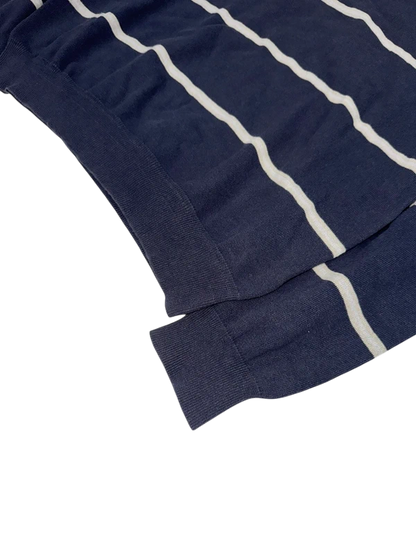 La Martina Navy Striped Knit Sweater
