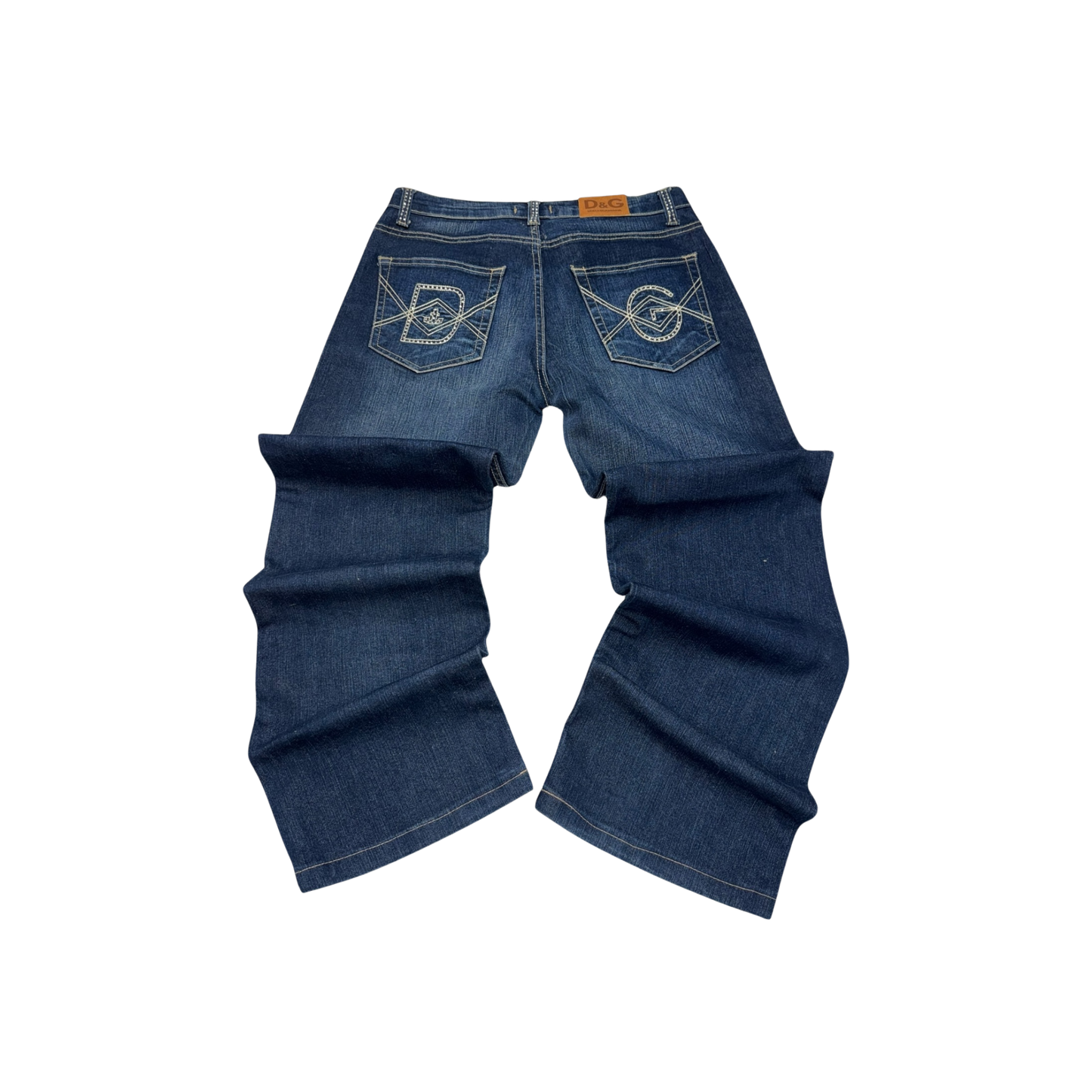 D&G Wide Leg Blue Jeans
