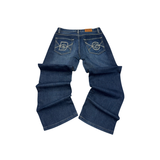 D&G Wide Leg Blue Jeans