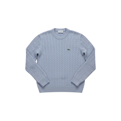 Lacoste Light Blue Cable Knit Sweater