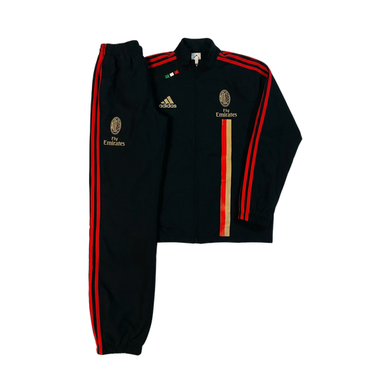 Adidas AC Milan Black Tracksuit Set