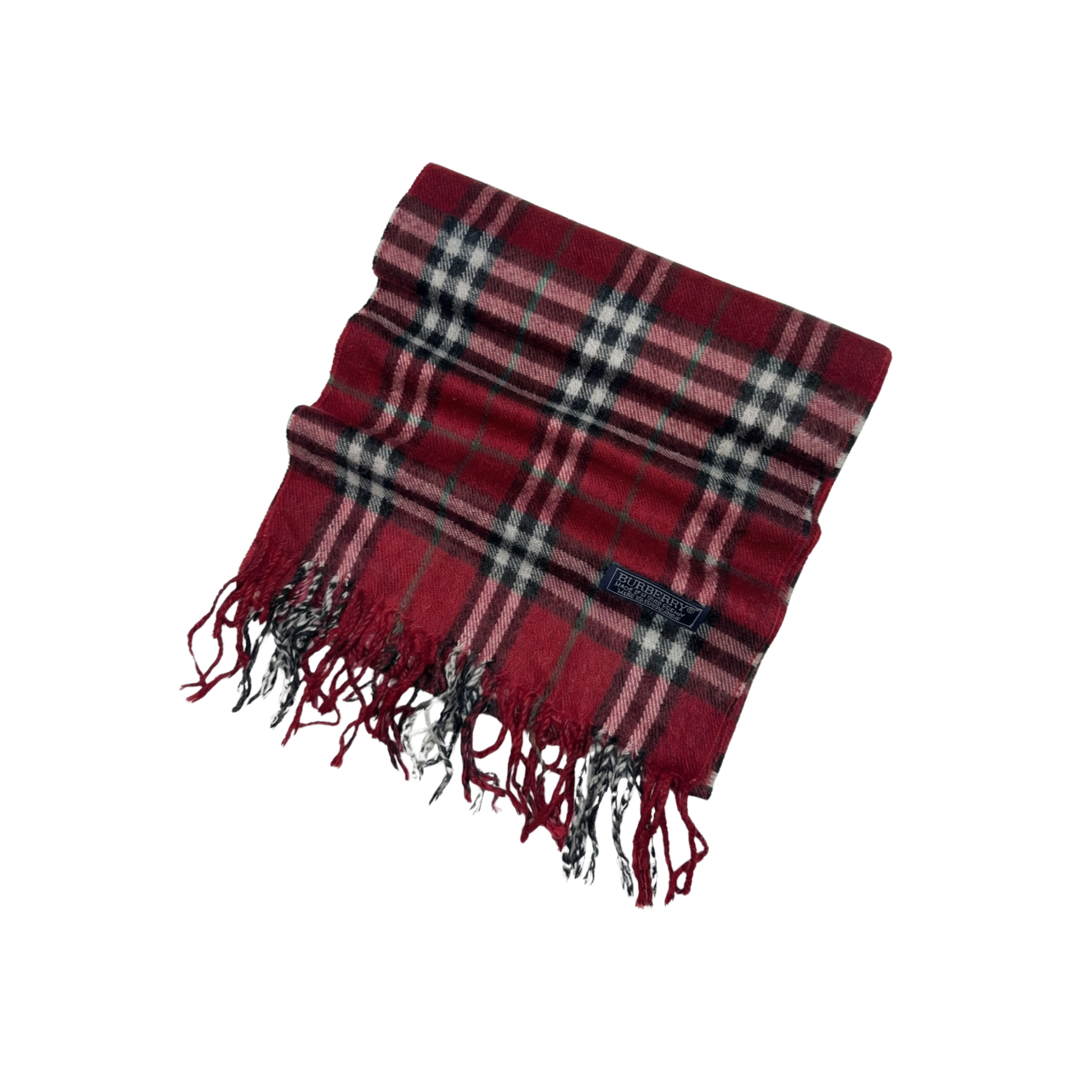 Burberry Red Nova Check Scarf