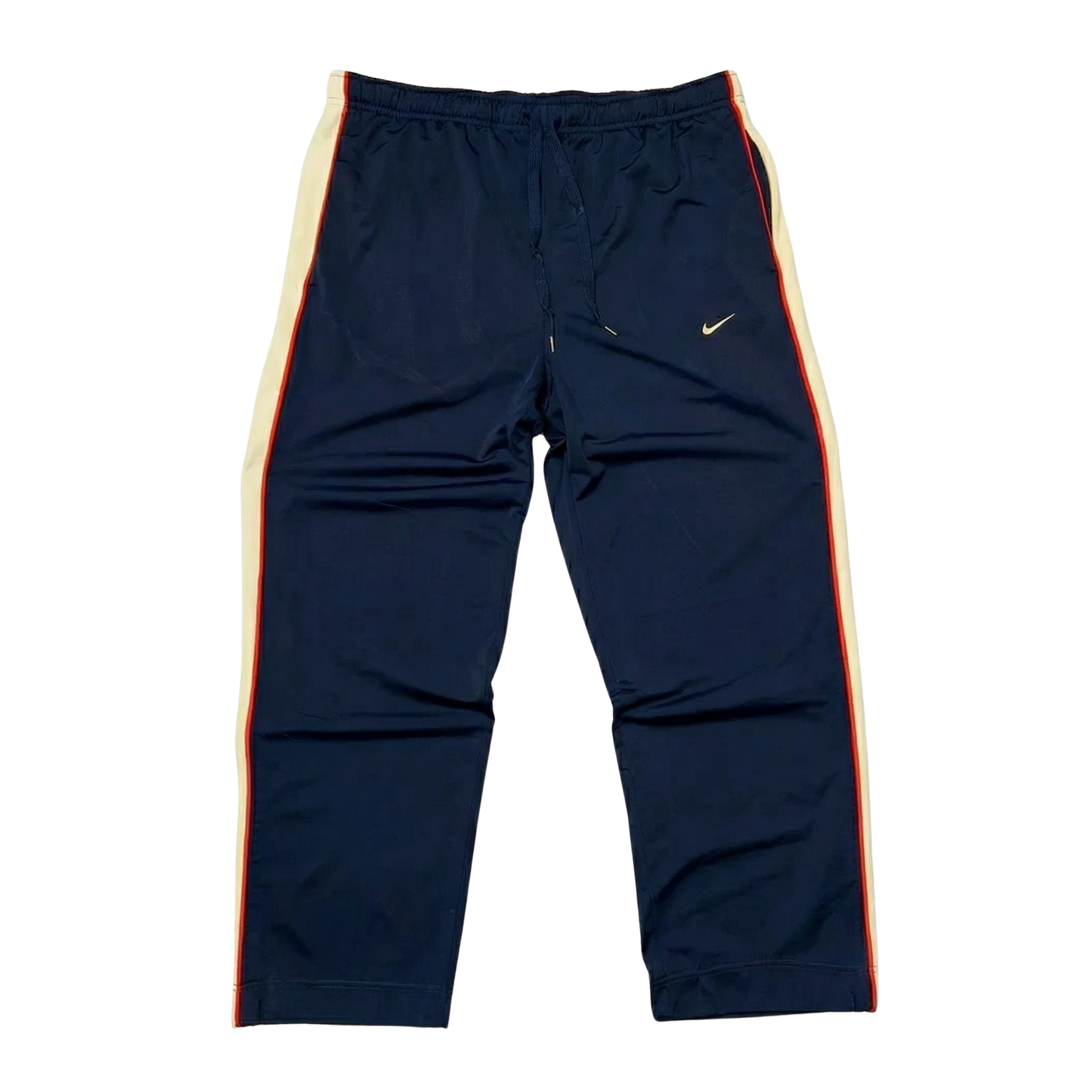Nike Navy Track Pants Red Stripe