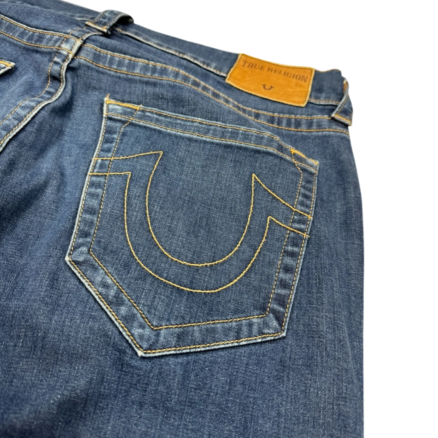 True Religion Blue Straight Leg Jeans