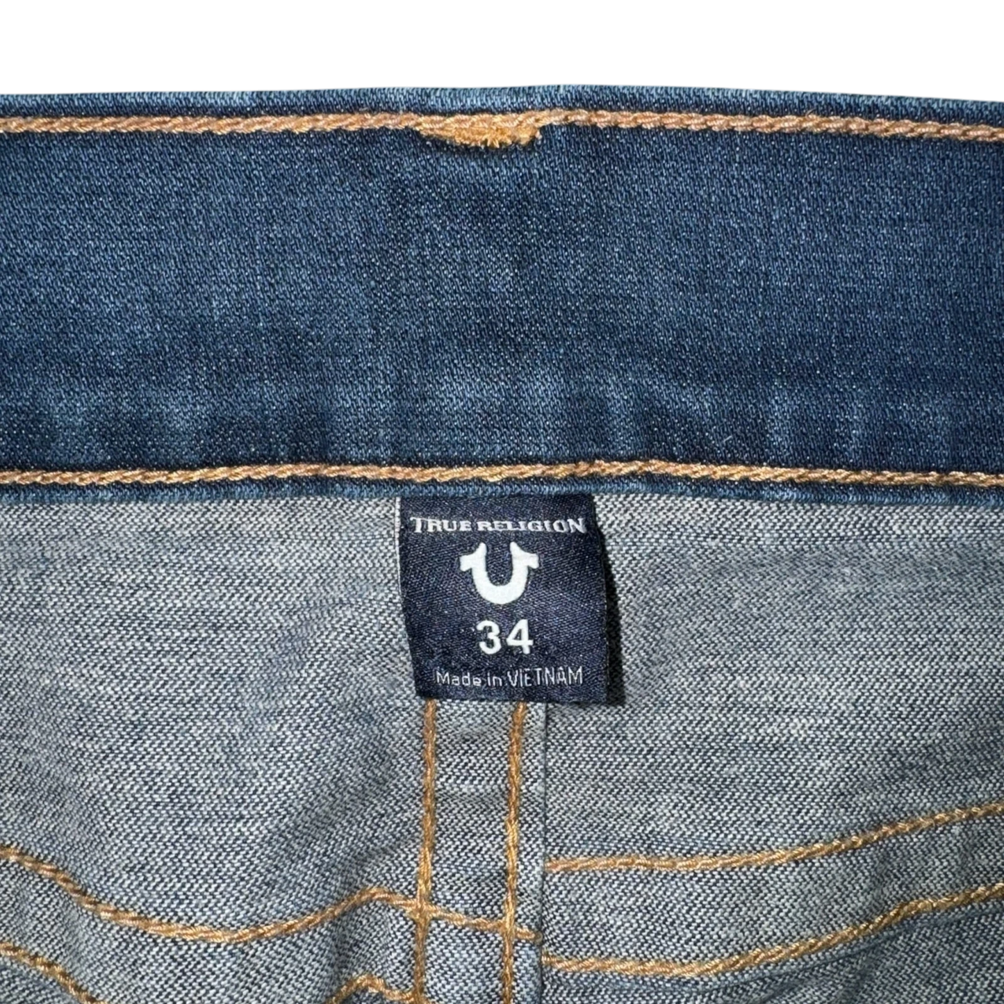 True Religion Blue Straight Leg Jeans