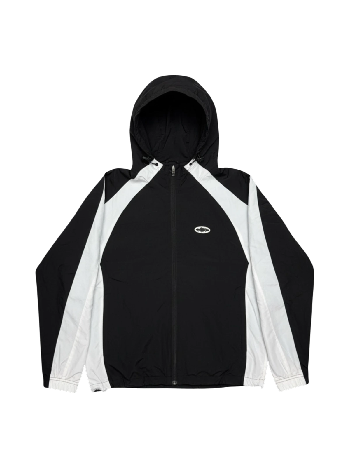 Corteiz Veste zippée à capuche noire/blanche