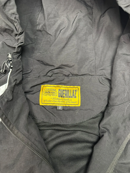 Corteiz Veste zippée à capuche noire/blanche