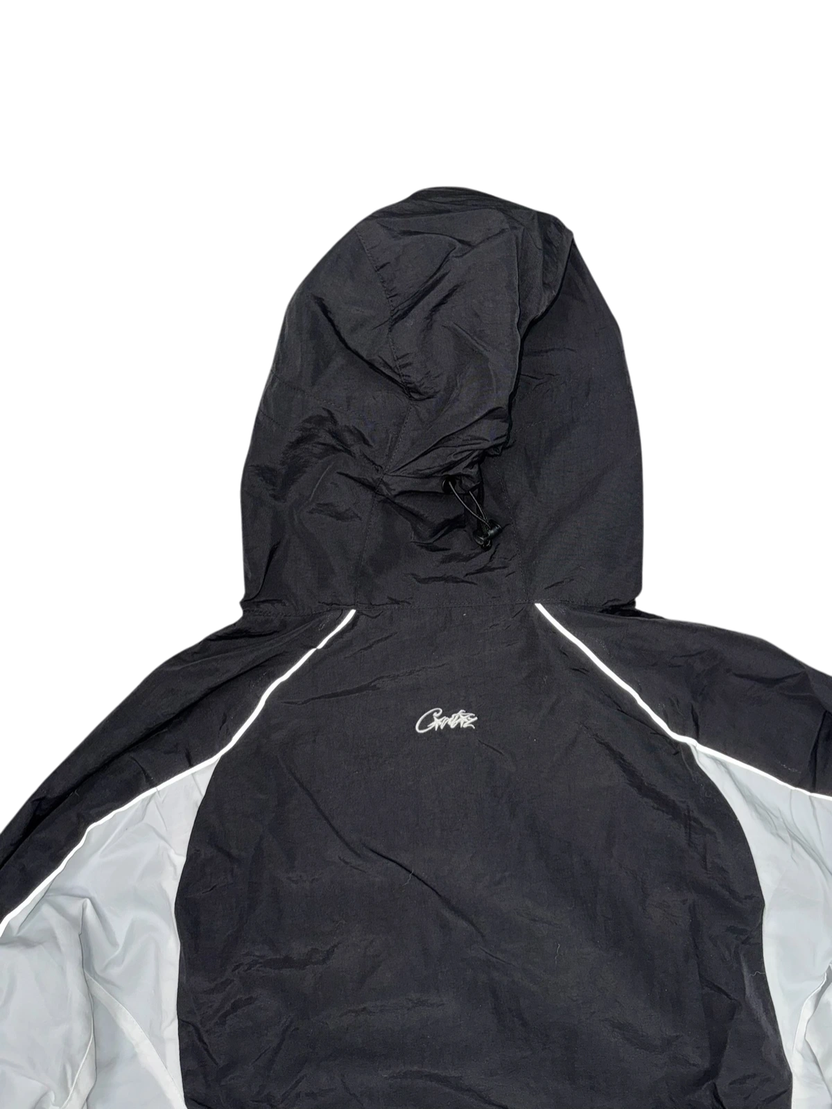 Corteiz Veste zippée à capuche noire/blanche