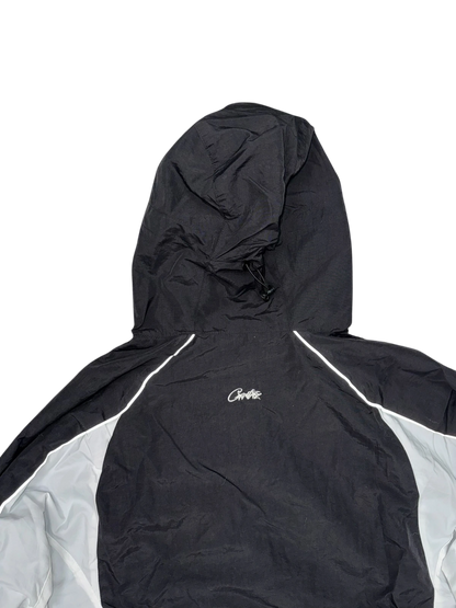 Corteiz Veste zippée à capuche noire/blanche
