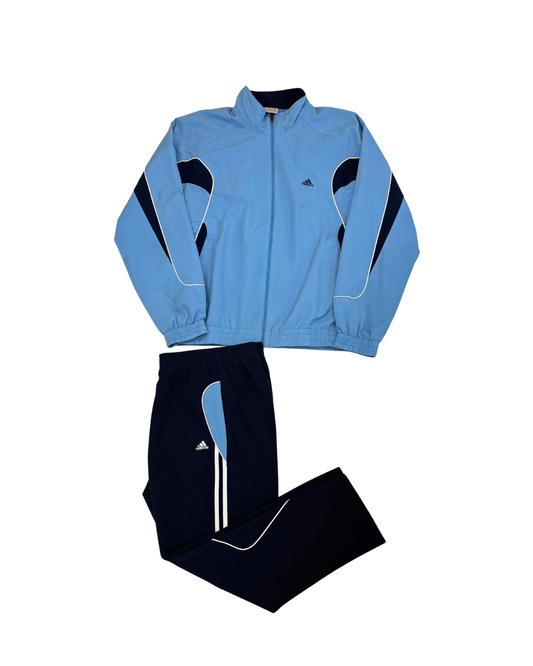 Adidas Vintage Tracksuit Set Hellblau/Navy