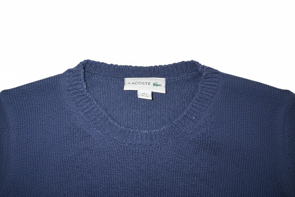 Lacoste Navy White Stripe Sweater Bild 3
