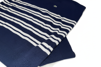 Lacoste Navy White Stripe Sweater Bild 5